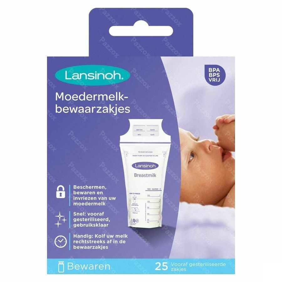 Lansinoh Bewaarzakjes Moedermelk 25 99205
