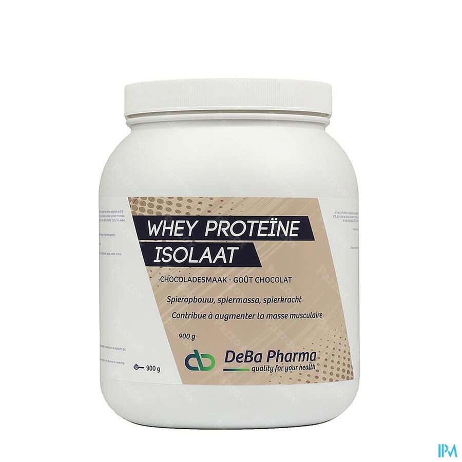 Whey Proteine Isolaat Chocolat 900g Deba