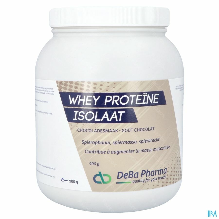 Whey Proteine Isolaat Chocolat 900g Deba