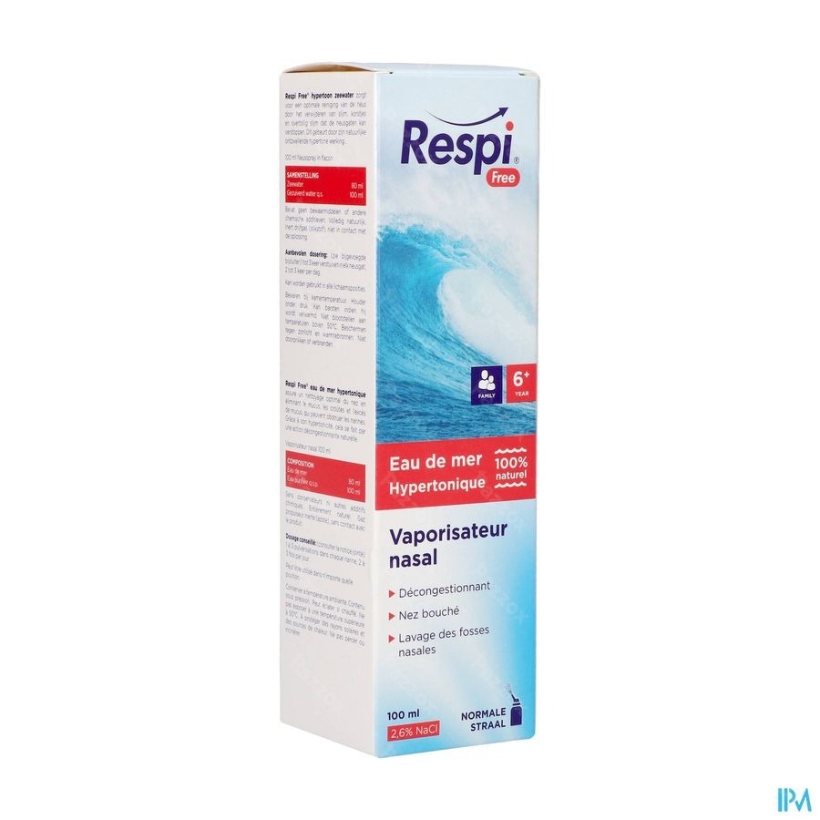 Respi Free Hypertonic Family Spray 100ml