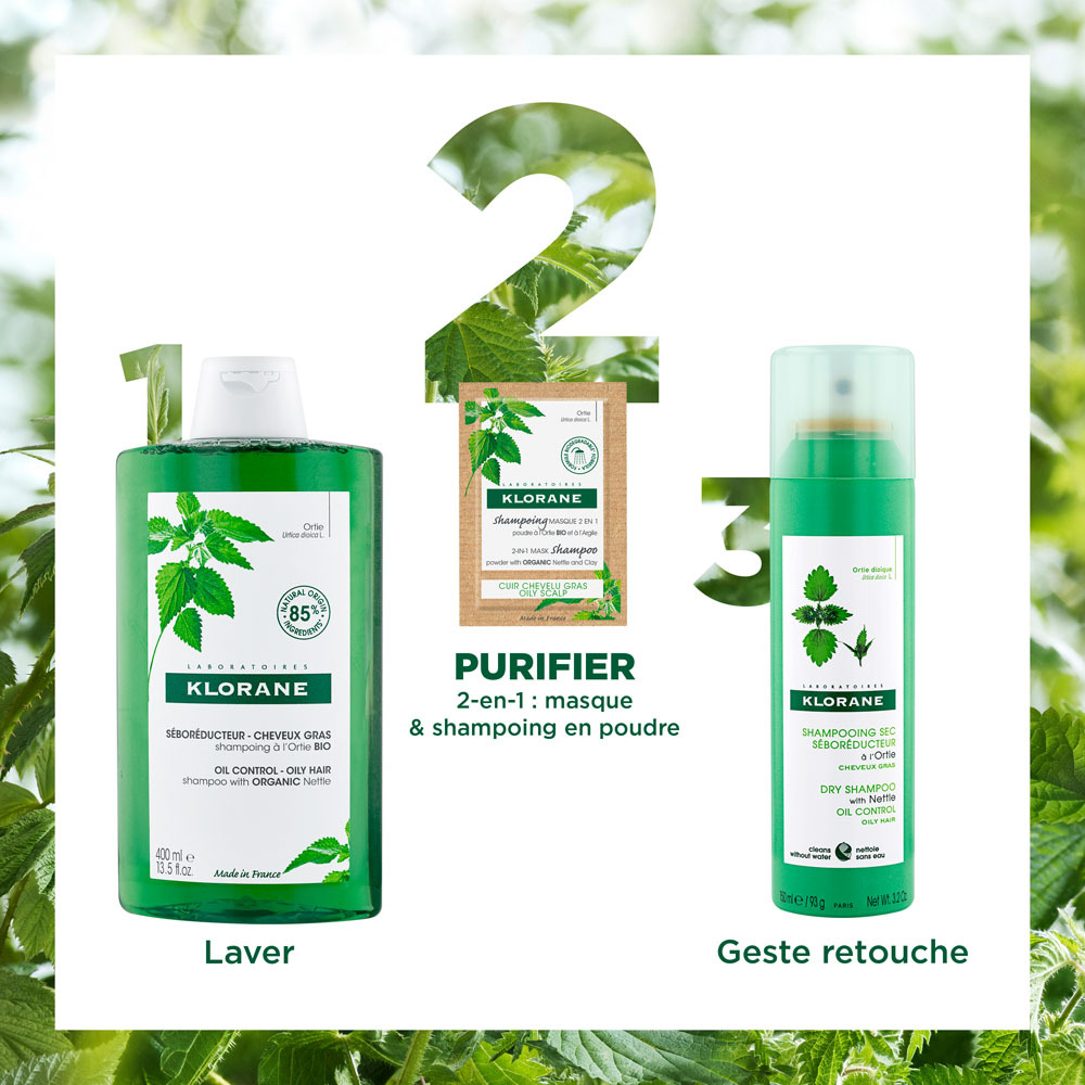 Klorane Capil. Masque Lavant Ortie 8x3g