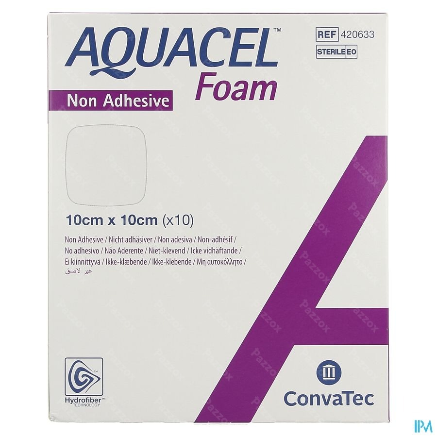 Aquacel Foam Non-adhesif 10x10cm 10