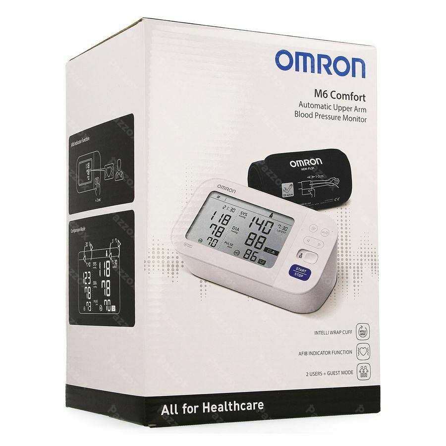 bom Verpersoonlijking Haarvaten Omron M6 Comfort Bloeddrukmeter Arm Automatisch kopen - Pazzox