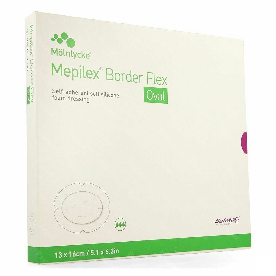Mepilex Border Flex Oval Pans 13x16cm 5 583300