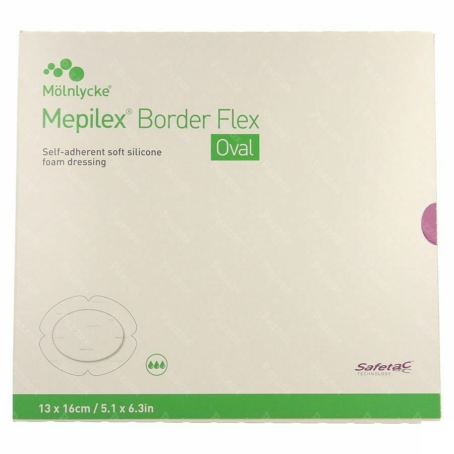 Mepilex Border Flex Oval Pans 13x16cm 5 583300