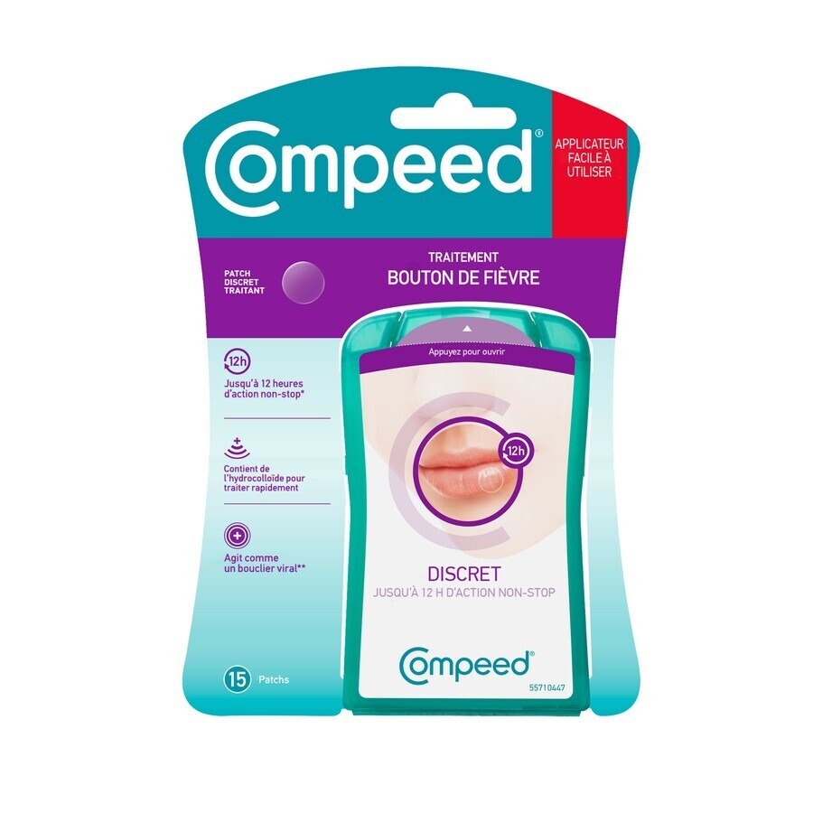 Compeed Patch Bouton Fievre 15 Avec Applicateur
