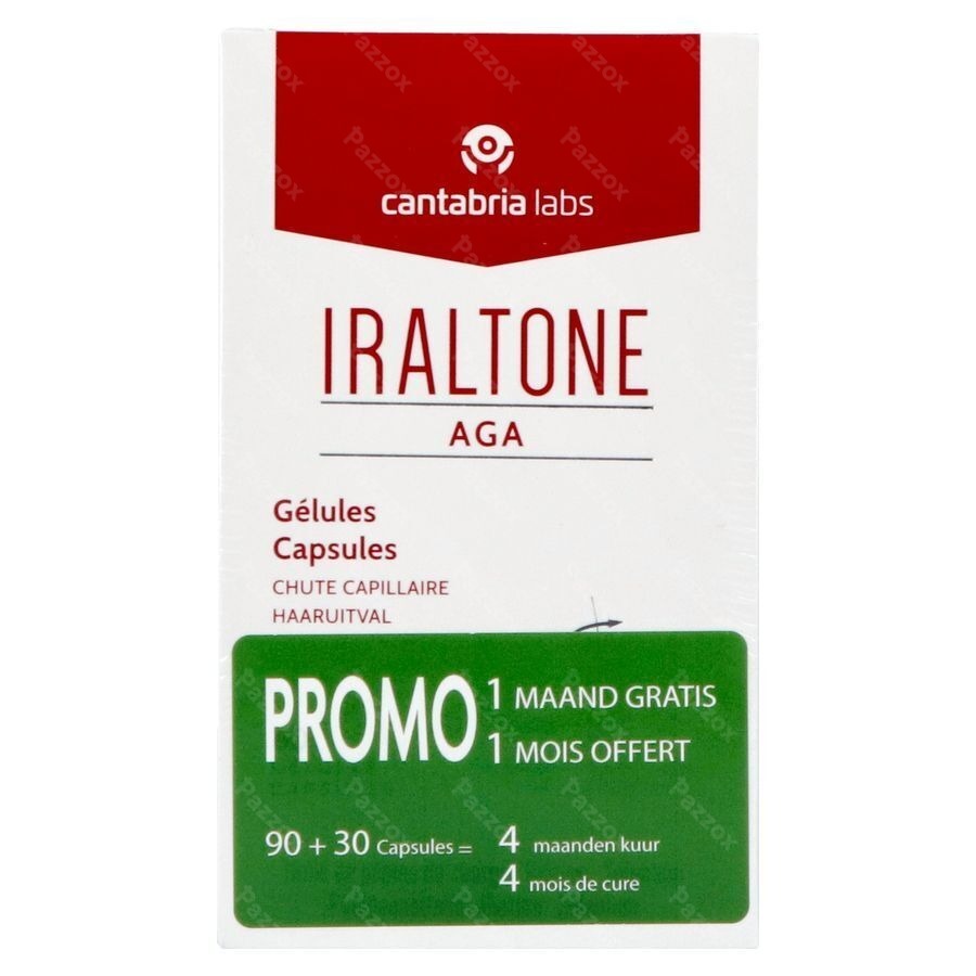 Iraltone Aga Chute Capillaire 90 + 30 Gélules