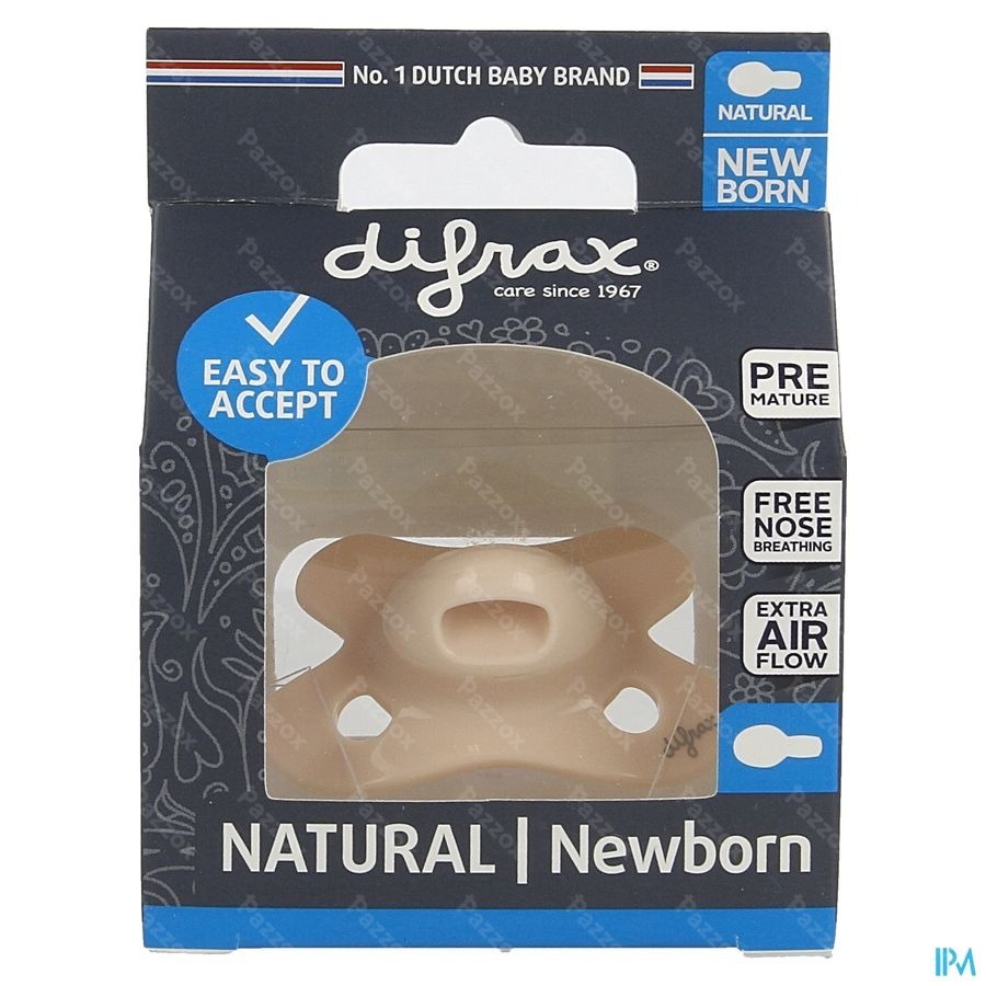Difrax Sucette Natural Nouveau-né Pure Blossom