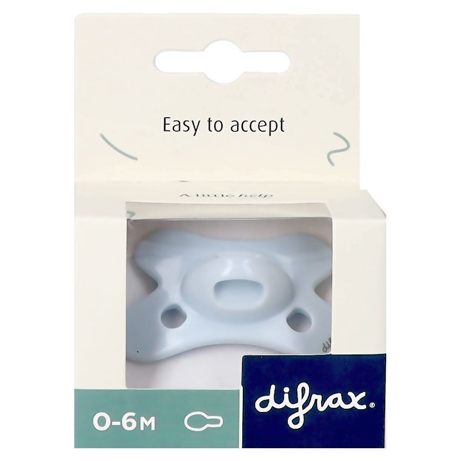 Difrax Sucette Natural 0-6 Mois Pure Ice