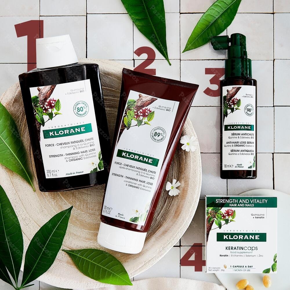 Klorane Haarversterkende Shampoo met Kinine & Edelweiss 200ml