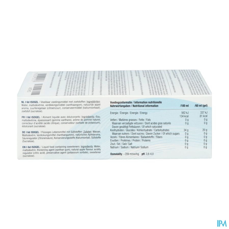 Sports Nutrition Isogel pomme 6x60ml