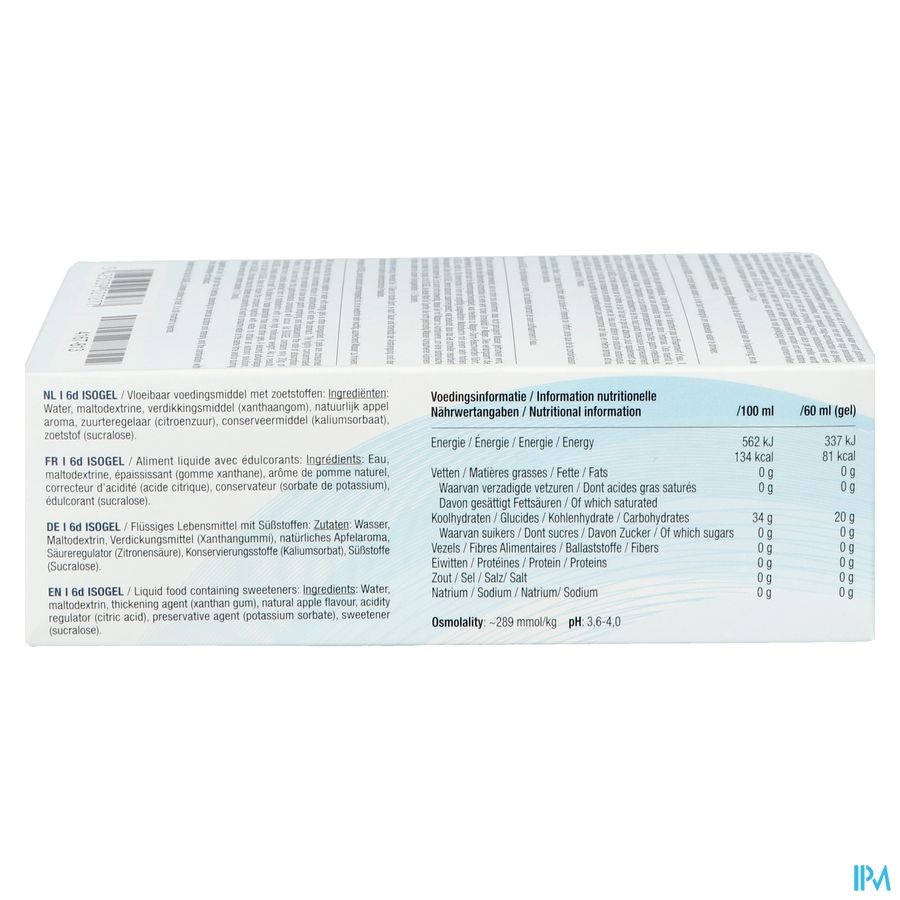 Sports Nutrition Isogel pomme 6x60ml