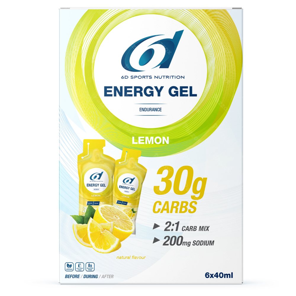 6d Sports Nutrition Energy Gel Lemon 6x40ml