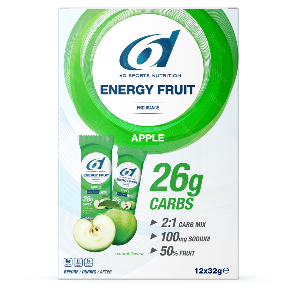 6d Sports Nutrition Energy Fruit Apple 12x32g