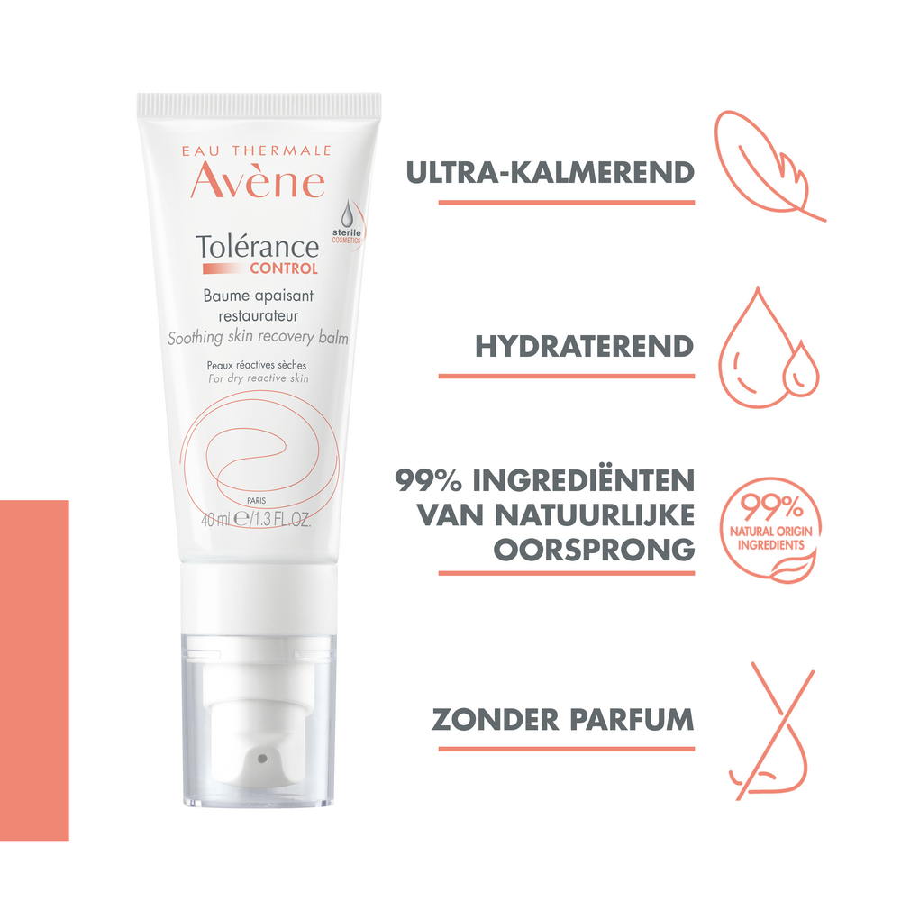 Avène Tolerance CONTROL Balsem, Reactieve - intolerante droge huid 40ml