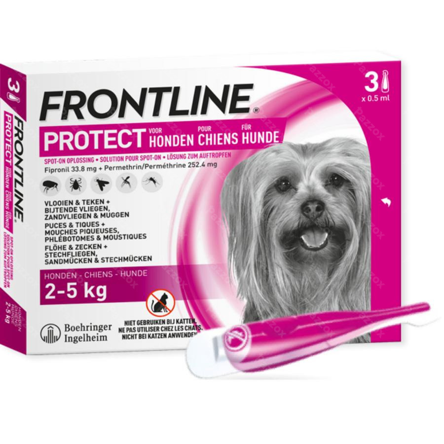 Frontline Protect Spot Opl Hond 2-5kg Pipet kopen -