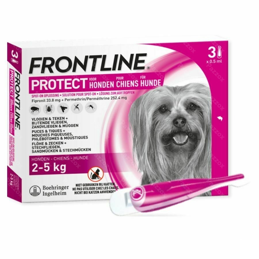 Frontline Protect Spot On Opl Hond 2-5kg Pipet 3