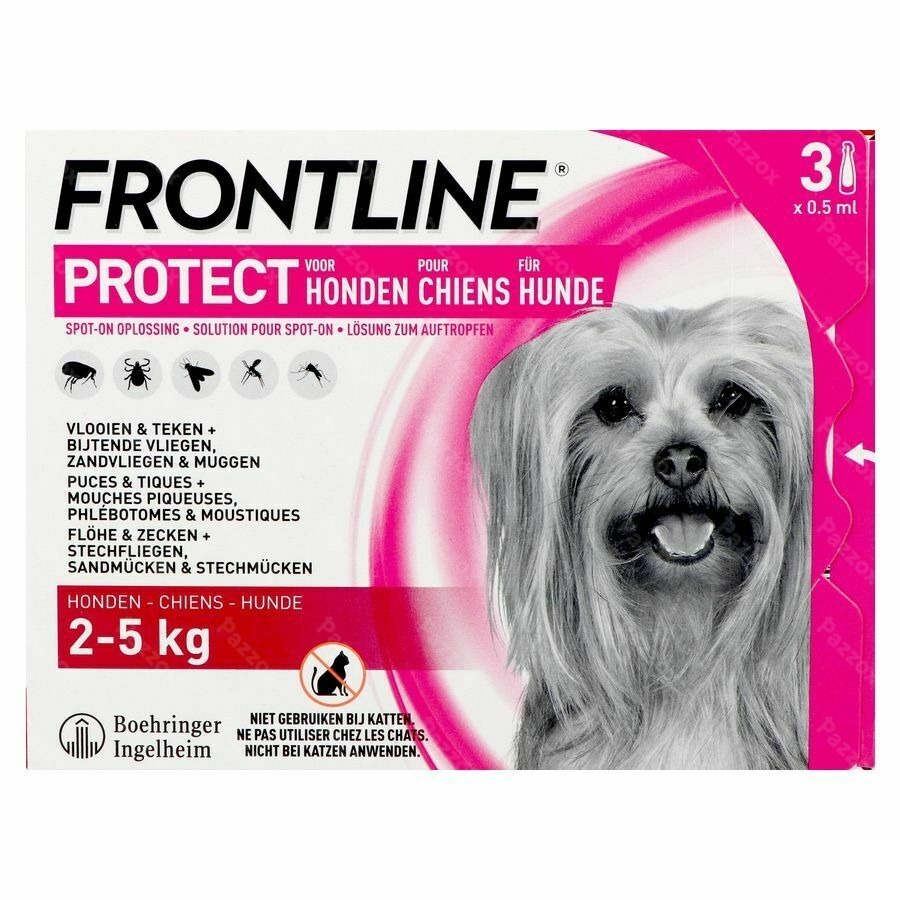 Frontline Protect Spot On Opl Hond 2-5kg Pipet 3
