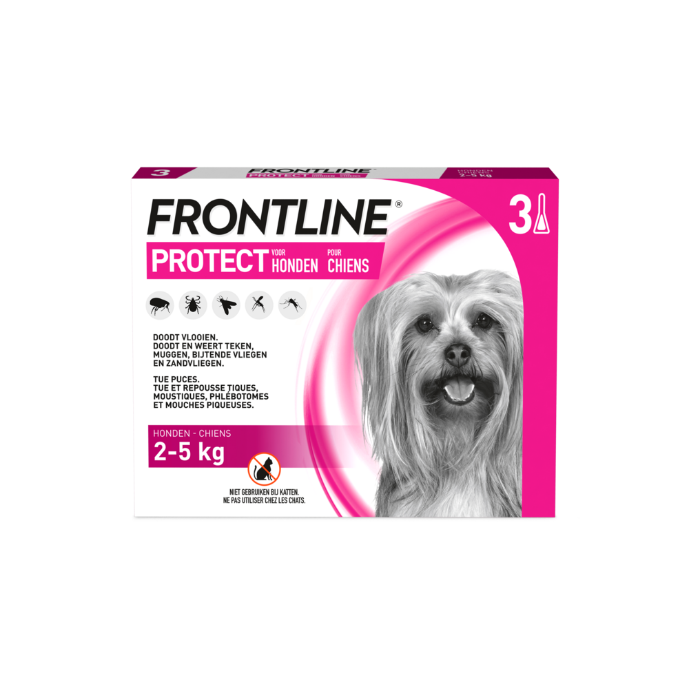 Frontline Protect Spot On Sol Chien 2-5kg Pipet 3