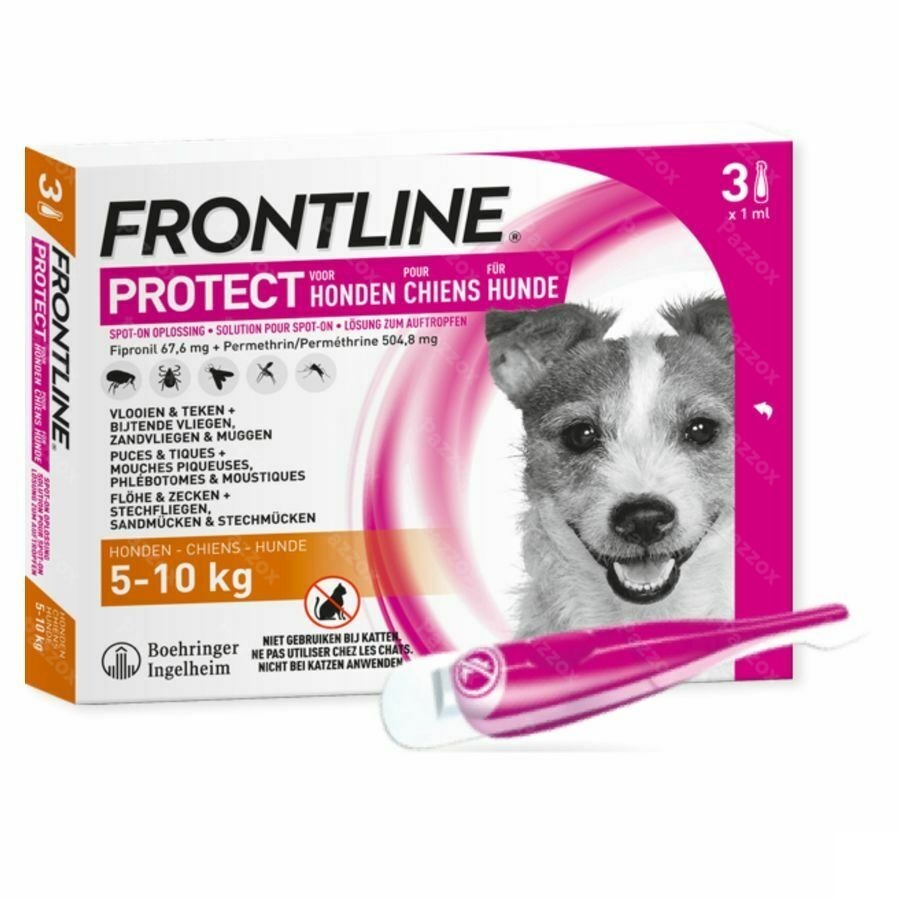 Frontline Protect Spot On Sol Chien 5-10kg Pipet 3