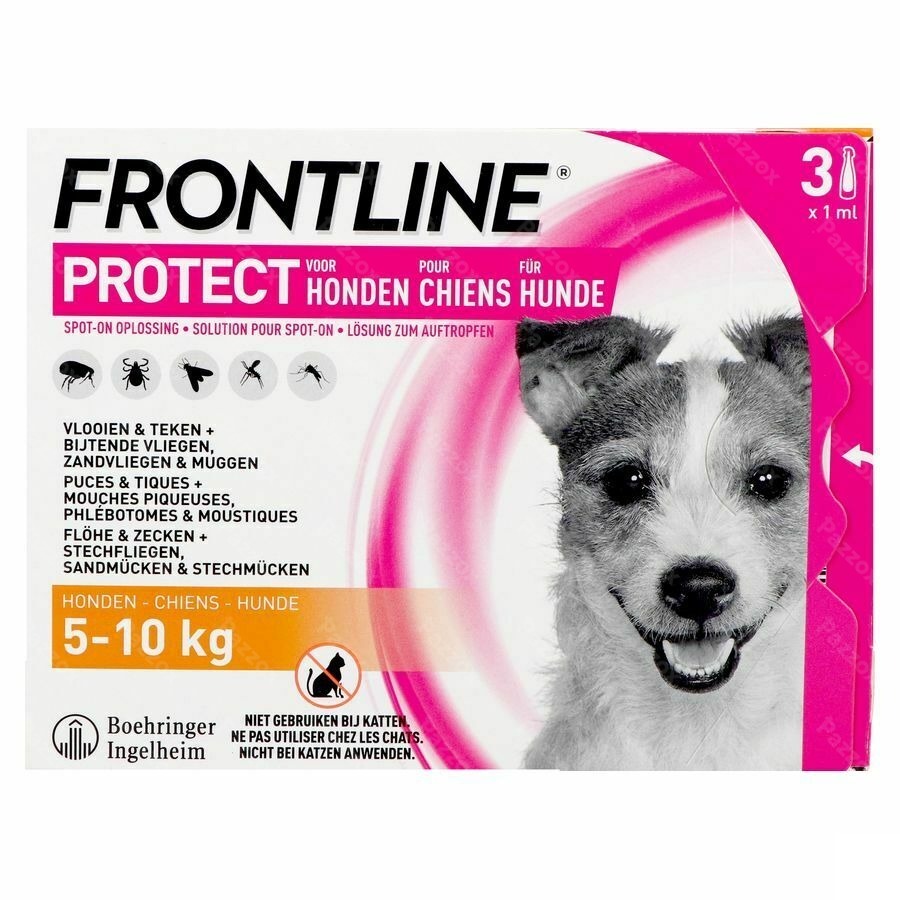 Frontline Protect Spot On Sol Chien 5-10kg Pipet 3