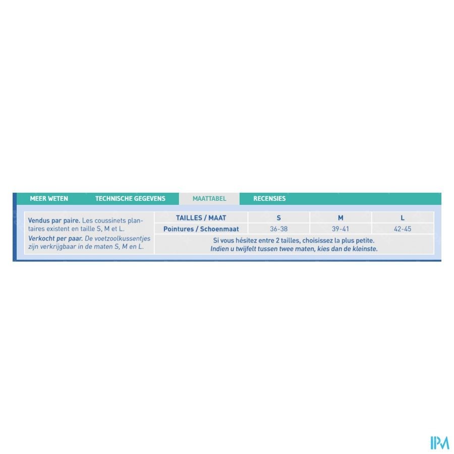 Epitact Coussinet Plantaire Comfortact Plus S