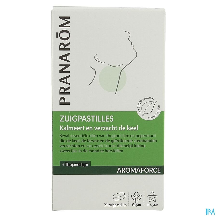 Pranarôm Aromaforce Verzachtende Zuigpastilles