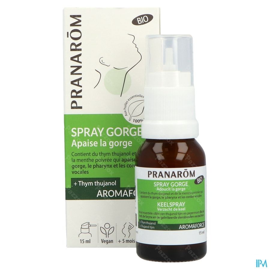 Pranarôm Spray Gorge Apaisant Bio 15ml