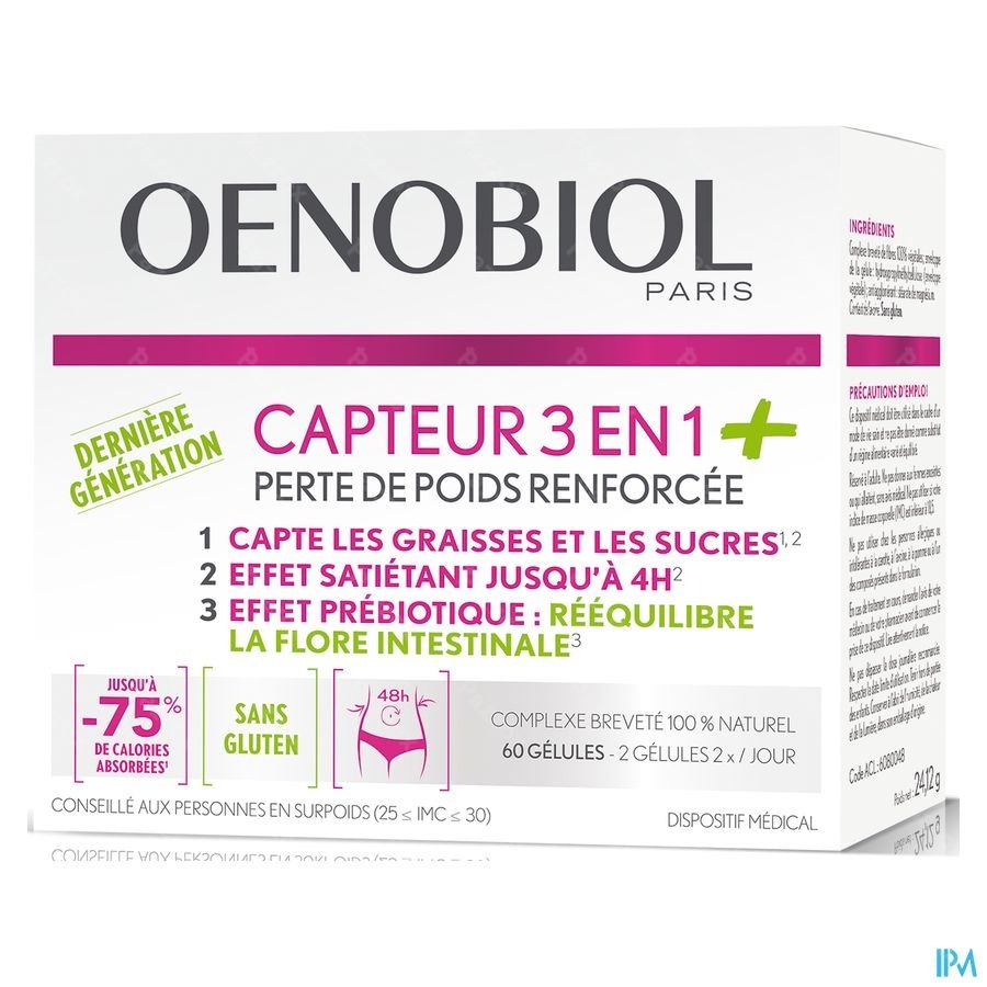 OENOBIOL CAPTEUR 3EN1+ 60 CAPS