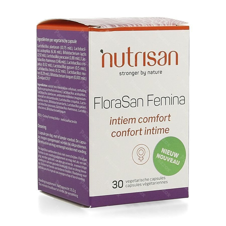 Nutrisan FloraSan Femina Probiotica Intiem Comfort 30 Capsules