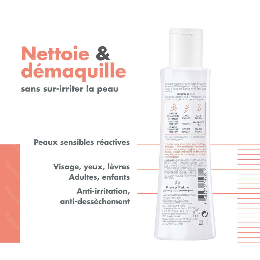 Avène Tolérance Lotion Nettoyante Gélifiée 200ml