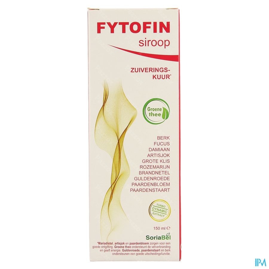 SoriaBel Fytofin Siroop Zuiveringskuur 150ml 