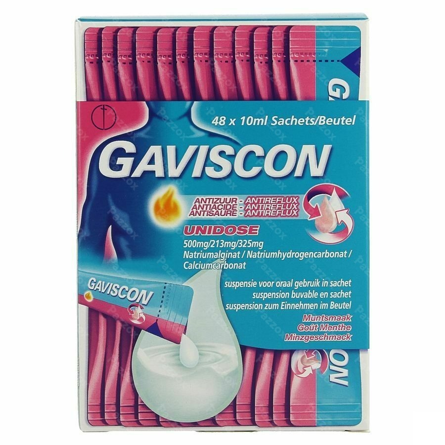 Gaviscon Antizuur-antireflux Orale Susp Zakje 48
