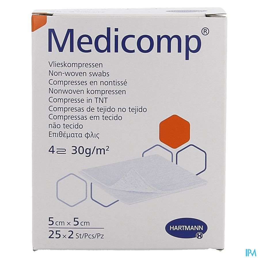 Medicomp Kp Ster 4l 5x5cm 30g 25x2