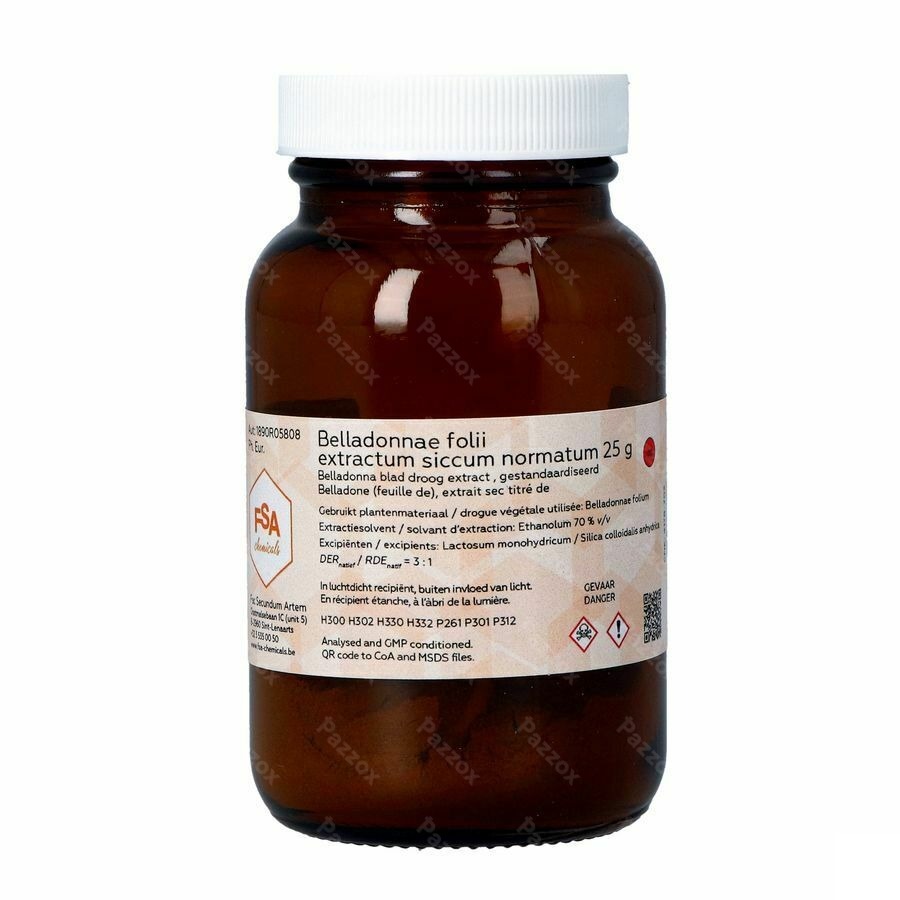 Belladonna Blad Droog Extract Gestand 25g Magis