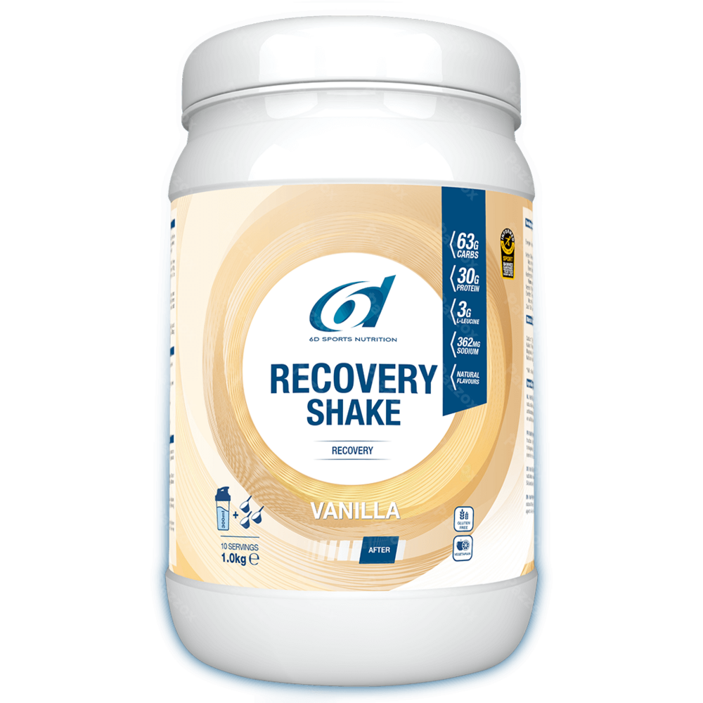 6d Sports Nutrition Recovery Shake Vanilla 1kg 