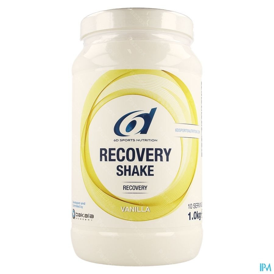 6d Sports Nutrition Recovery Shake Vanilla 1kg 