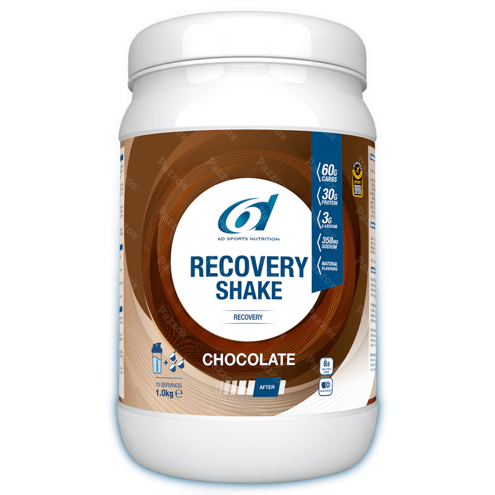 6d Sports Nutrition Recovery Shake Chocolate 1kg 