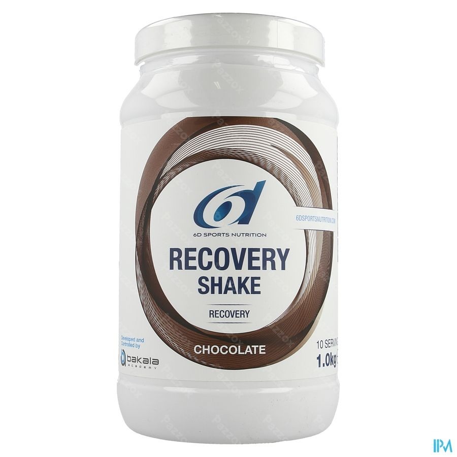 6d Sports Nutrition Recovery Shake Chocolate 1kg 