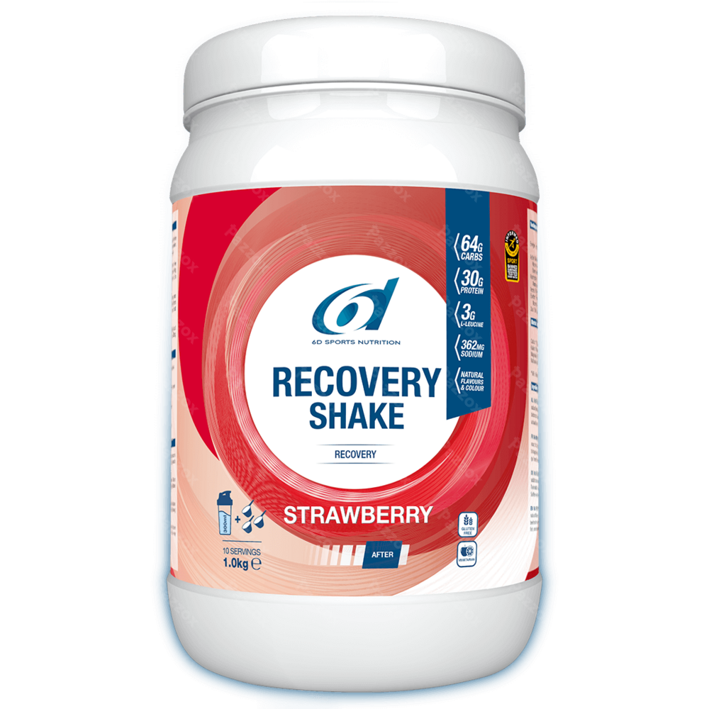 6d Sports Nutrition Recovery Shake Strawberry 1kg 