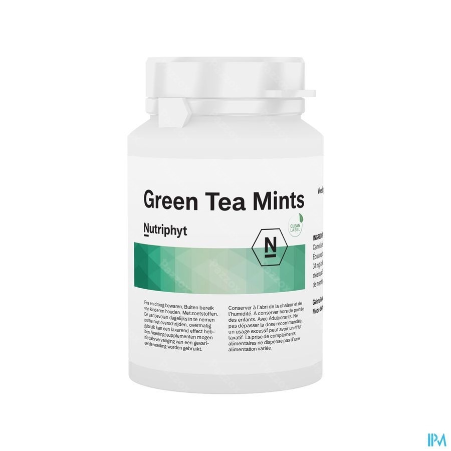 Nutriphyt Green Tea Mint 120 Comprimés