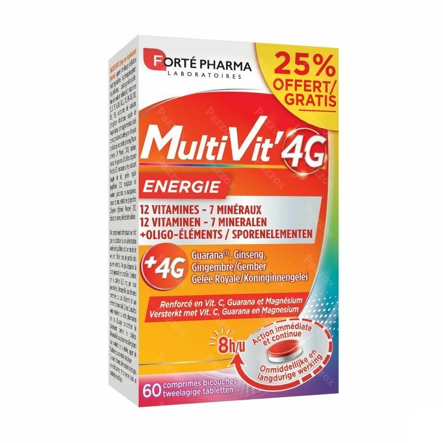 Forté Pharma Multivit' 4G 60 Comprimés
