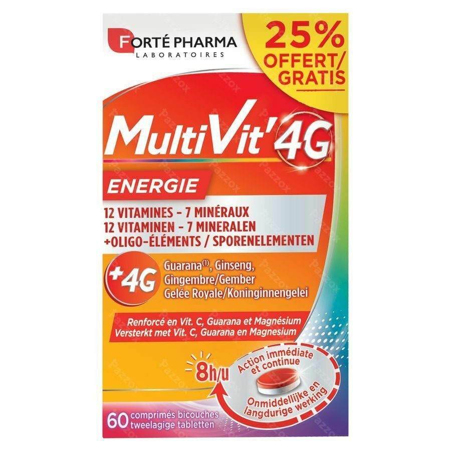 Forté Pharma Multivit' 4G 60 Comprimés