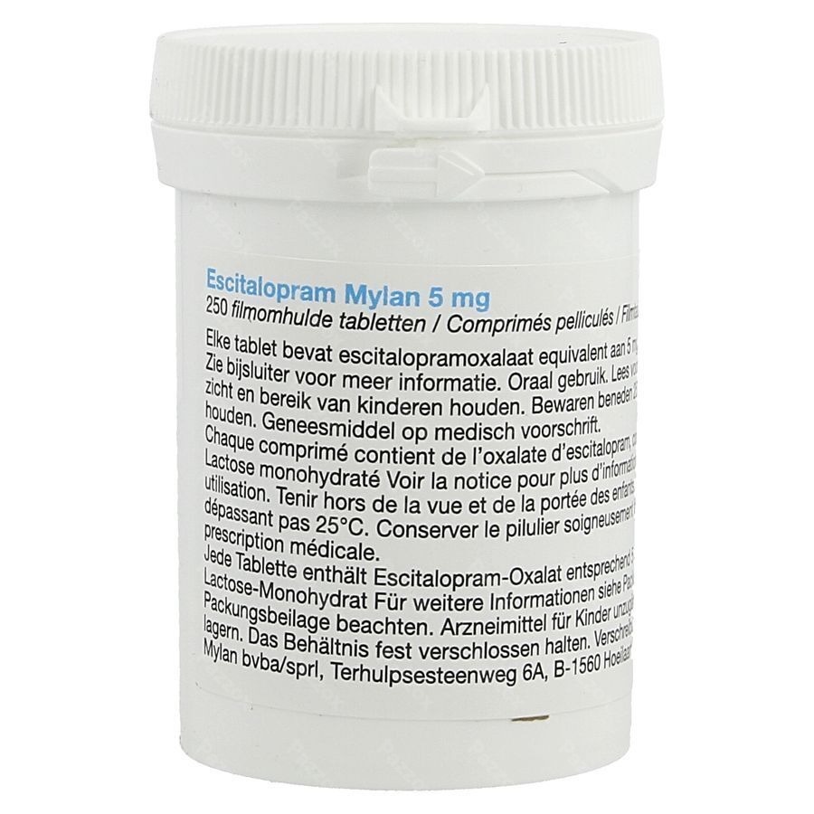 Escitalopram Viatris 5mg Filmomh Tabl 250 Pot