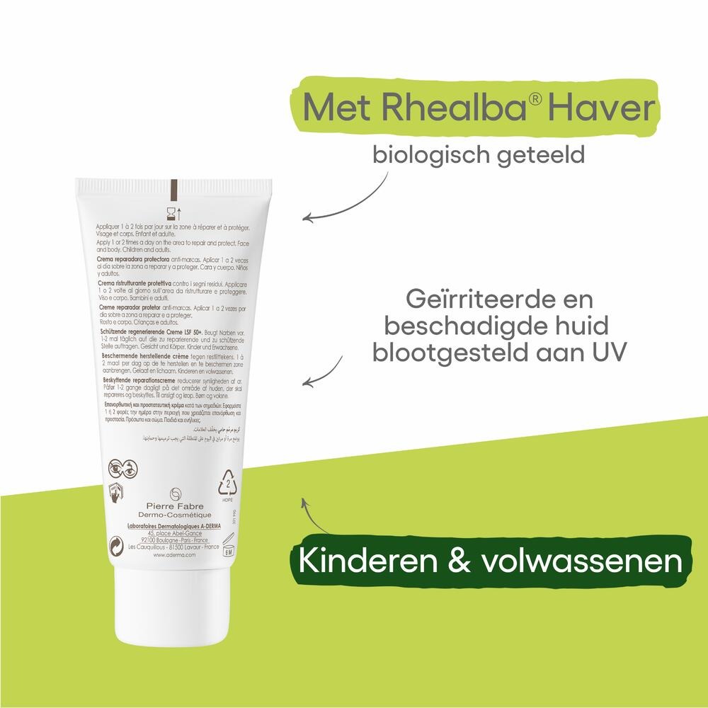 A-Derma Epitheliale Ultra Herstellende Crème SPF50+ 100ml
