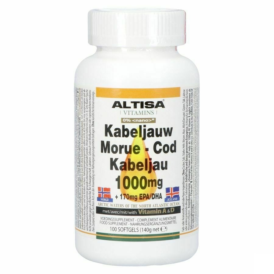 Altisa Huile Foie Morue 1000mg Caps 100