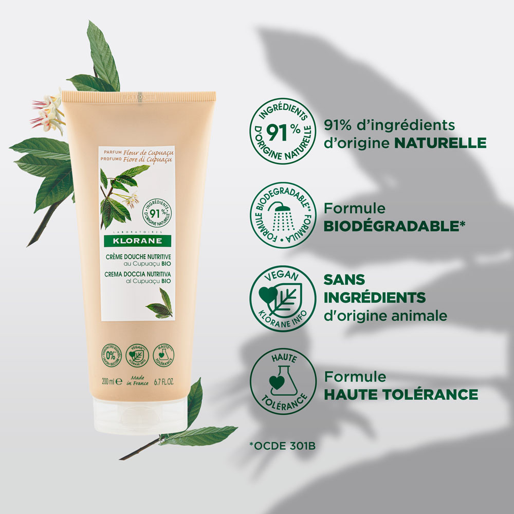 Klorane Corps Douche Cr Fleur Cupuacu 200ml Nf
