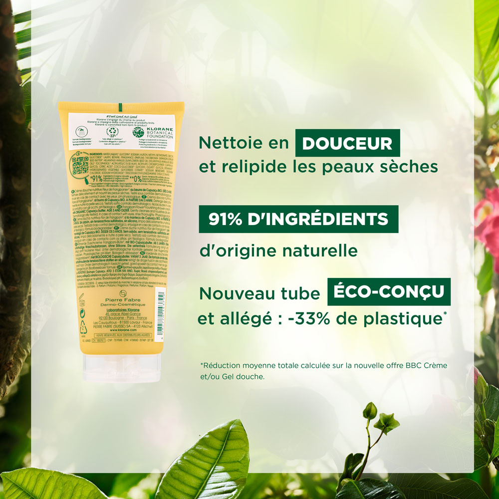 Klorane Corps Douche Cr Frangipanier 200ml Nf