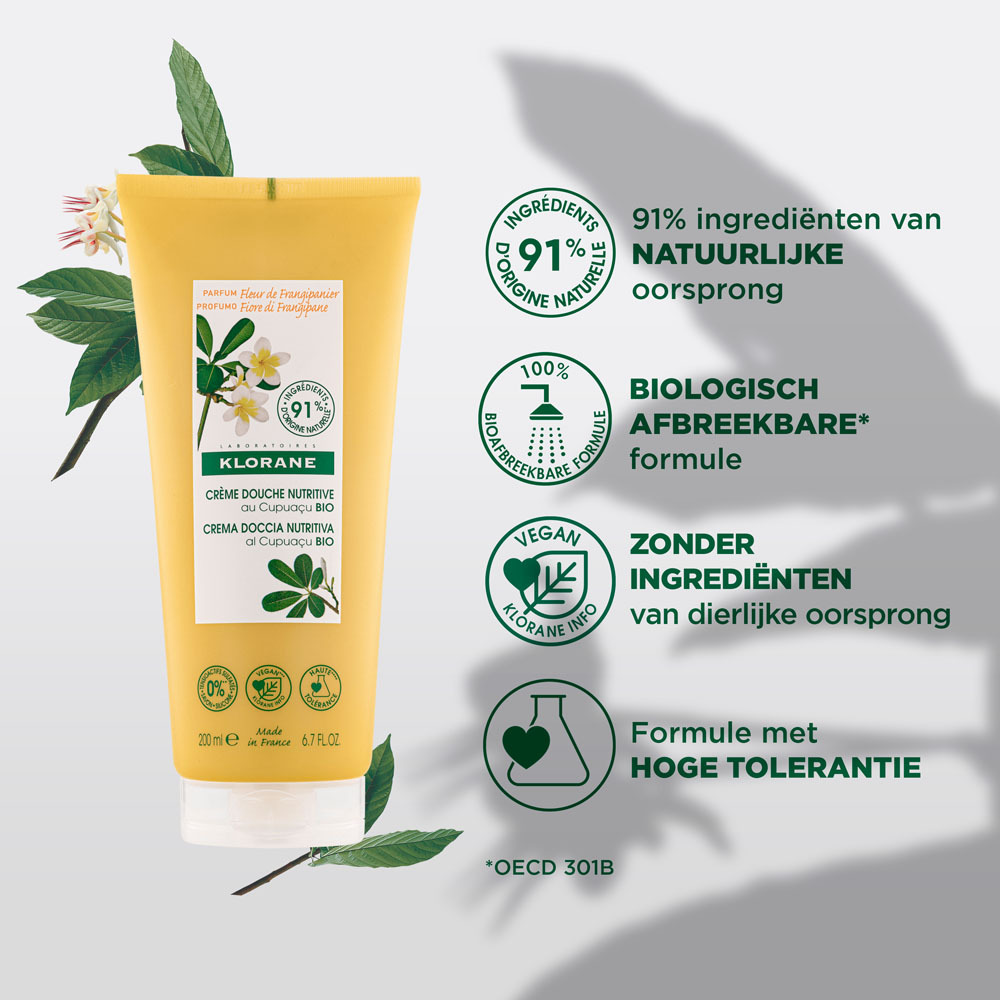 Klorane Lichaam Douchecr Plumeria 200ml Nf