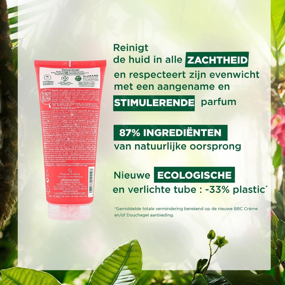 Klorane Lichaam Douchegel Hibiscusbloem 200ml Nf